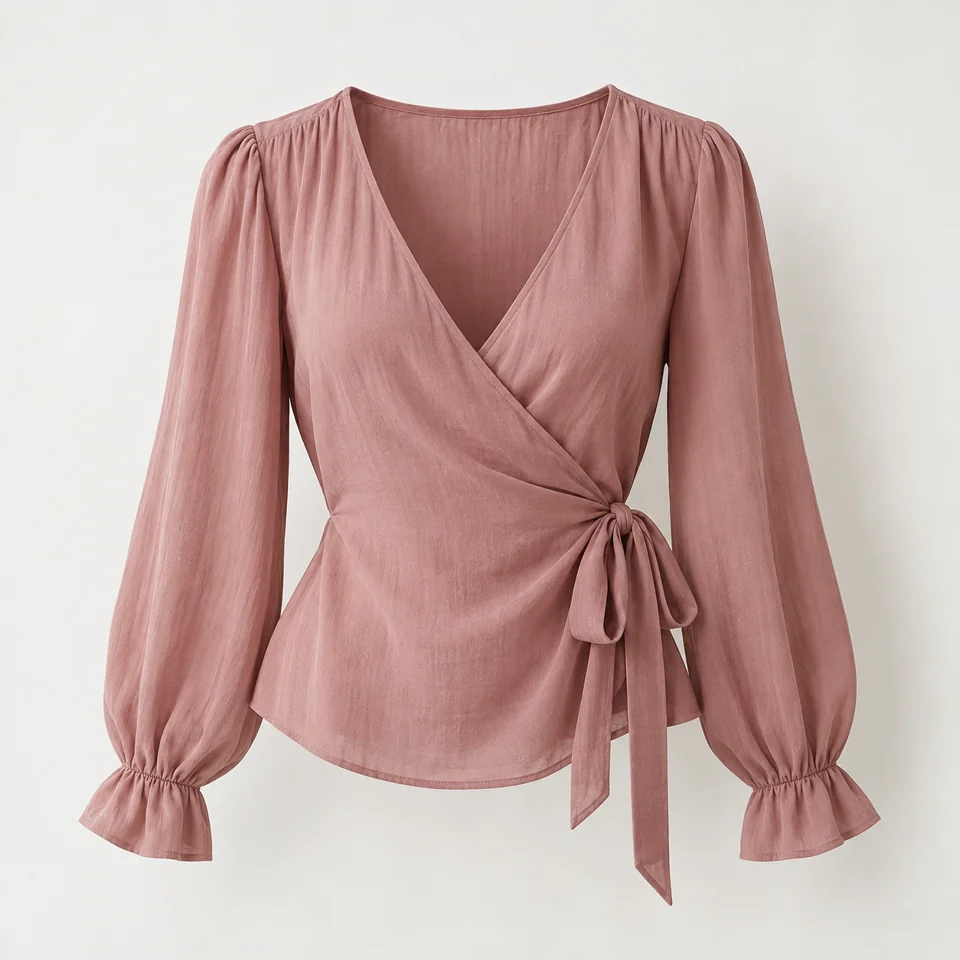 Petal Wrap Blouse