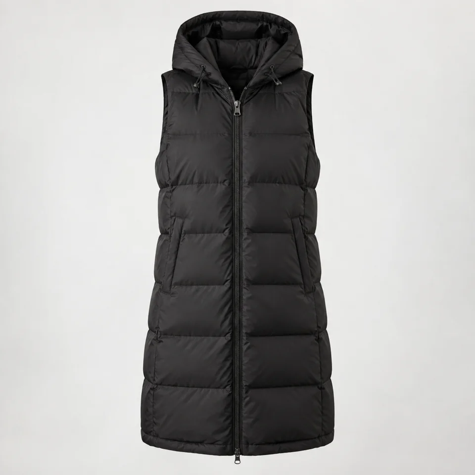 Longline Puffer Vest