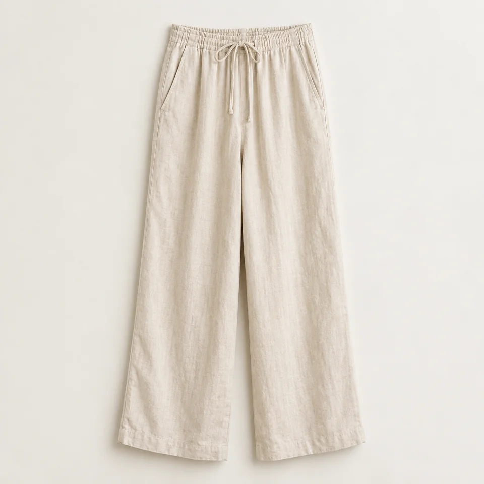 Linen Drawstring Pants