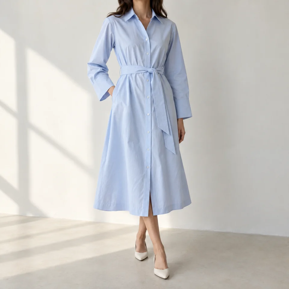 Poplin Shirt Dress
