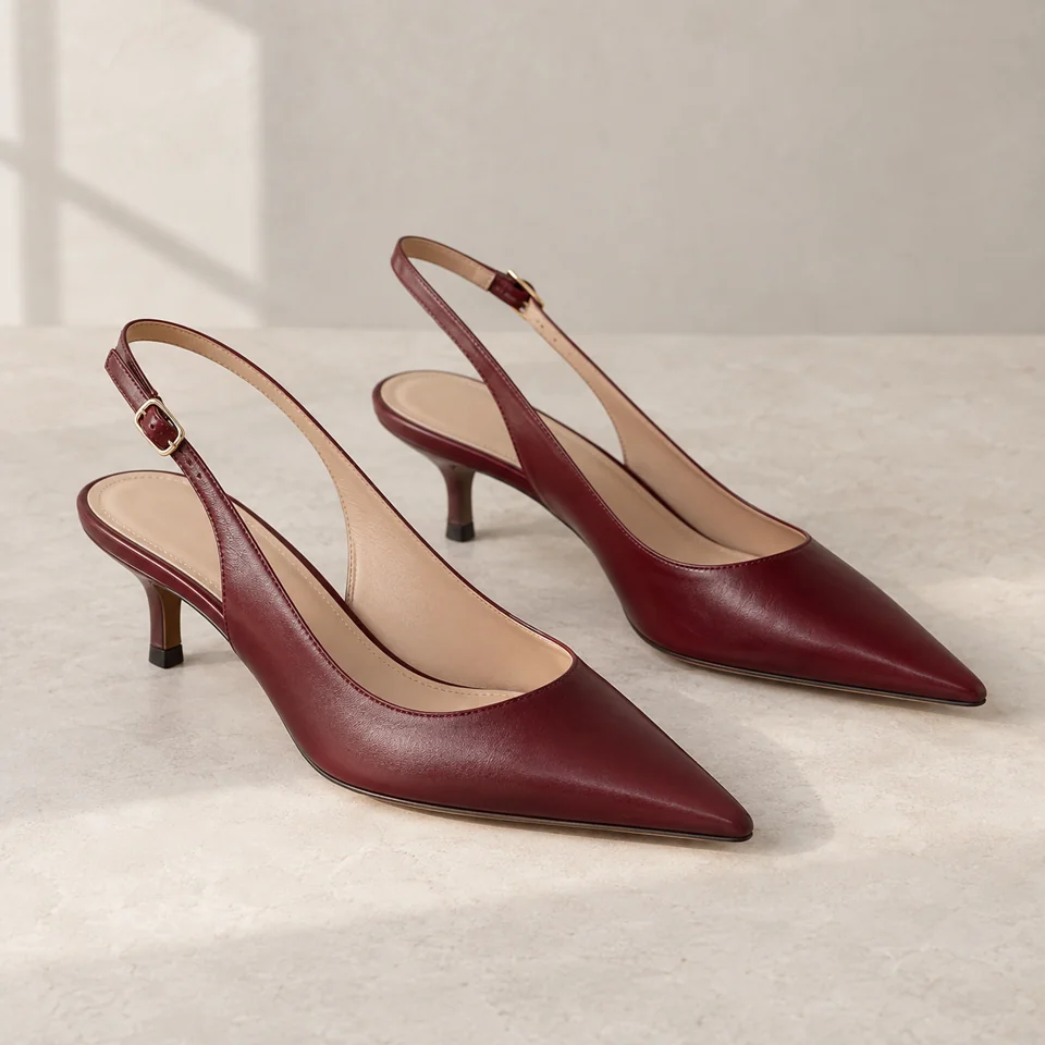 Slingback Kitten Heel